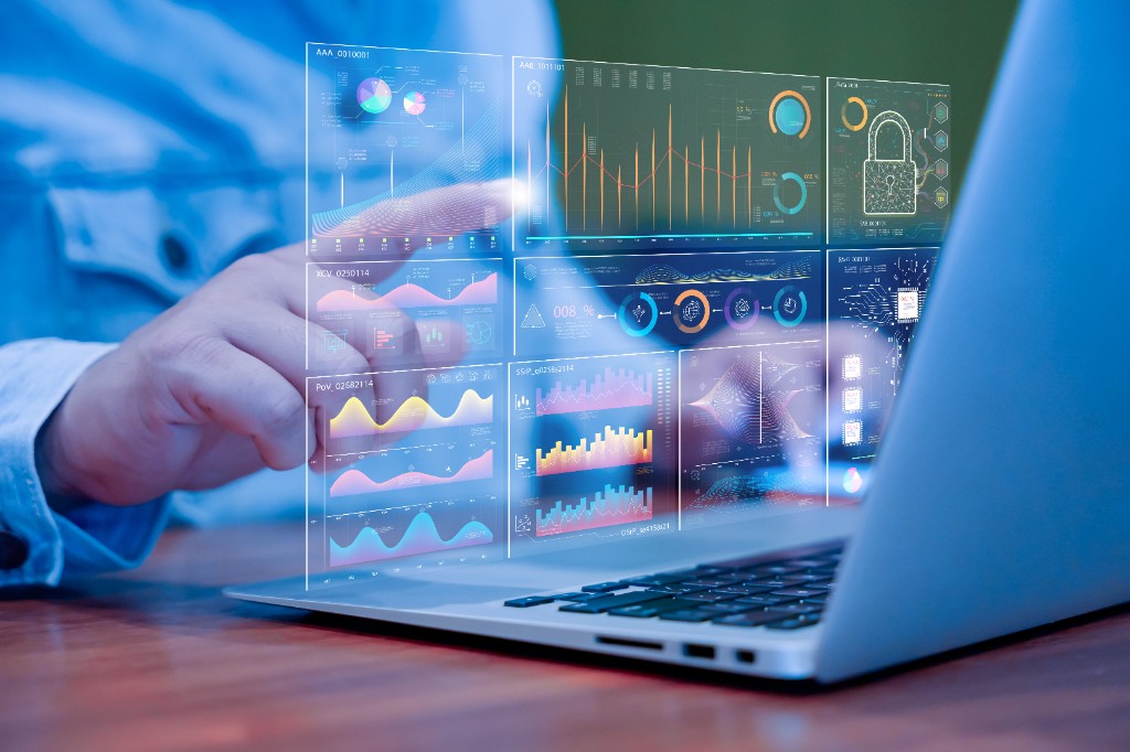 Digital operations command dashboard with live workflow analytics